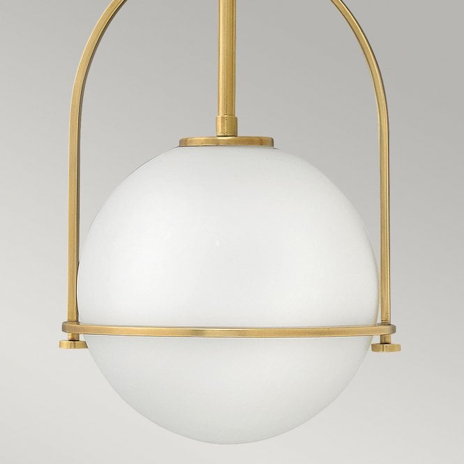 Somerset 1 Light Medium Pendant  Heritage Brass