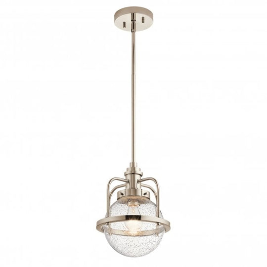Triocent 1 Light Pendant/ Semi-Flush Polished Chrome / Nickel