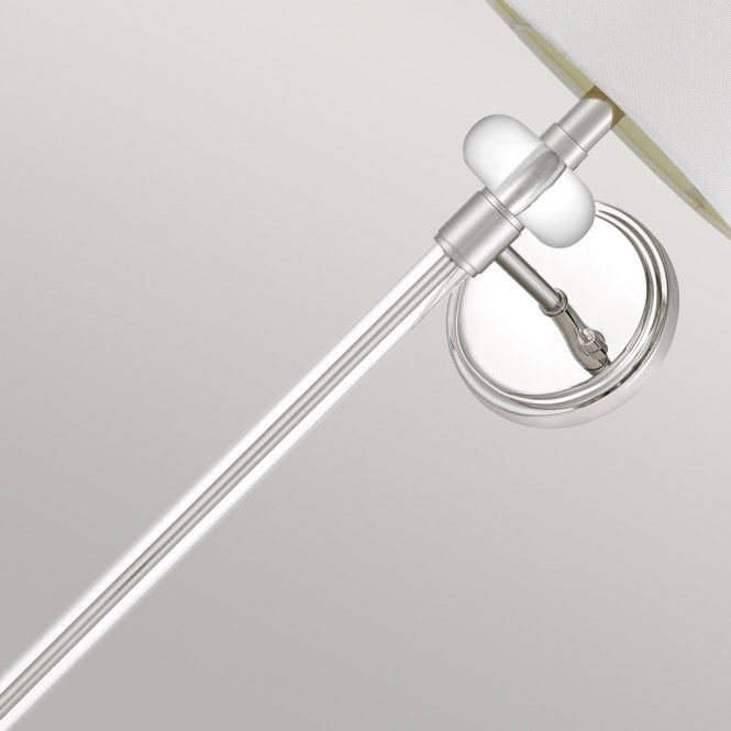 Barbour 1 Light Wall Light Polished Chrome / Nickel