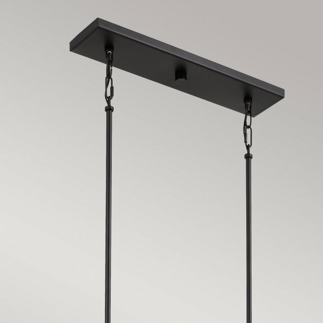 Bismarck 5 Light Linear Pendant Earth Black