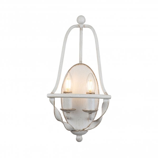 Bradbury 2 Light Wall Light Antique White