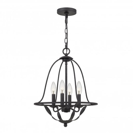 Bradbury 4 Light Pendant Grey Ash