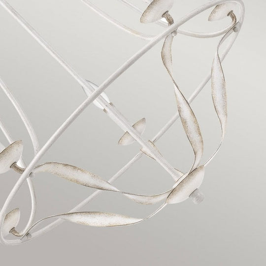 Bradbury 5 Light Chandelier Antique White