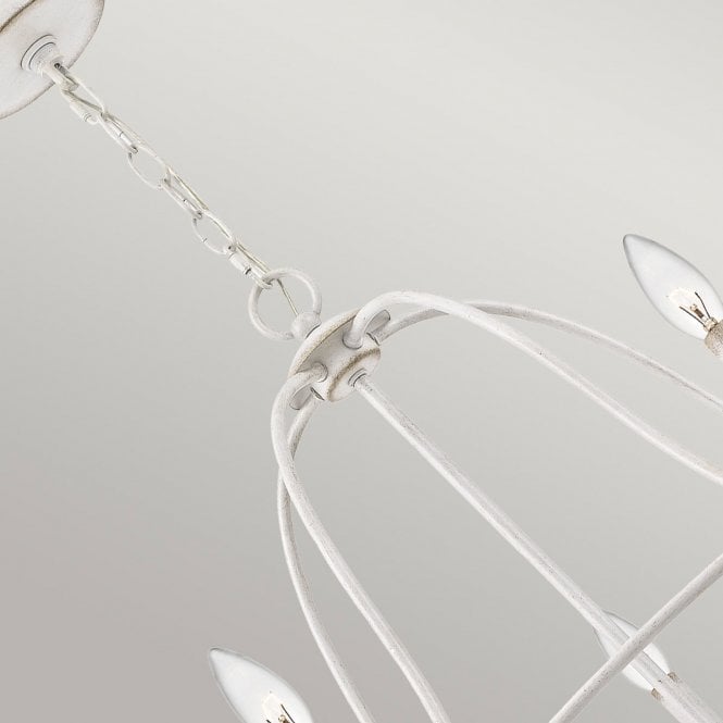 Bradbury 5 Light Chandelier Antique White