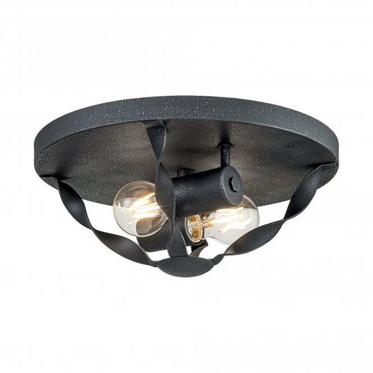 Bradbury 2 Light Flush Mount Grey Ash