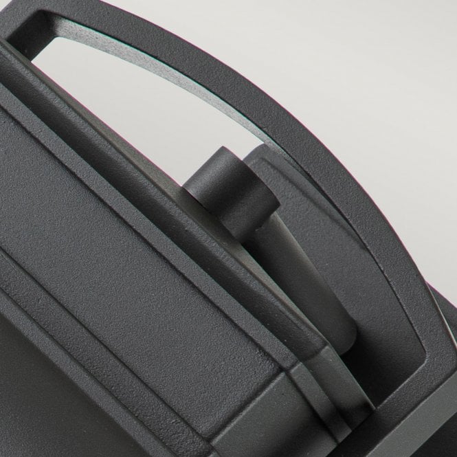 Byron 1 Light Medium Wall Lantern Graphite with Pewter Reflector