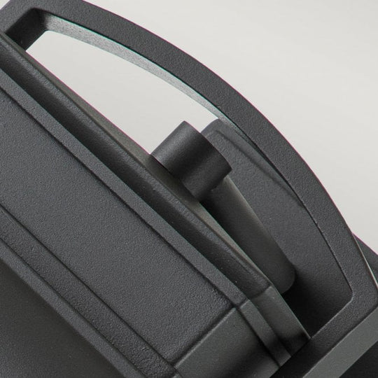 Byron 1 Light Medium Wall Lantern Graphite with Pewter Reflector