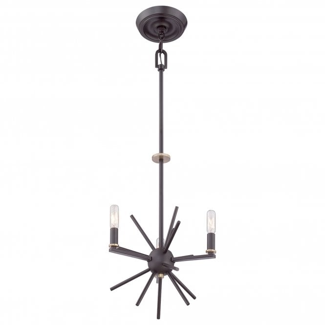 Carnegie 3 Light Chandelier Western Bronze