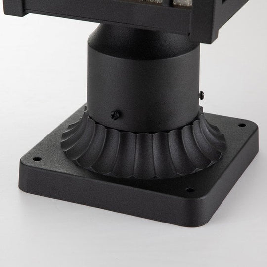 Cedar Point 1 Light Pedestal Black