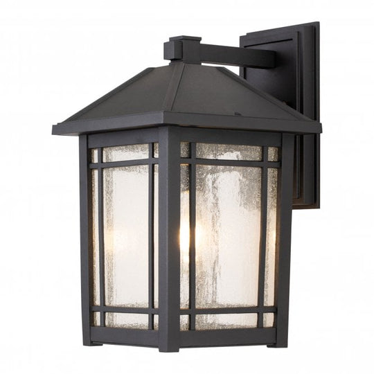 Cedar Point 1 Light Wall Lantern - Large Black