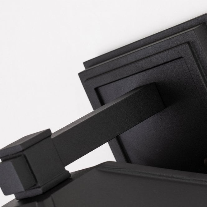 Cedar Point 1 Light Wall Lantern - Large Black