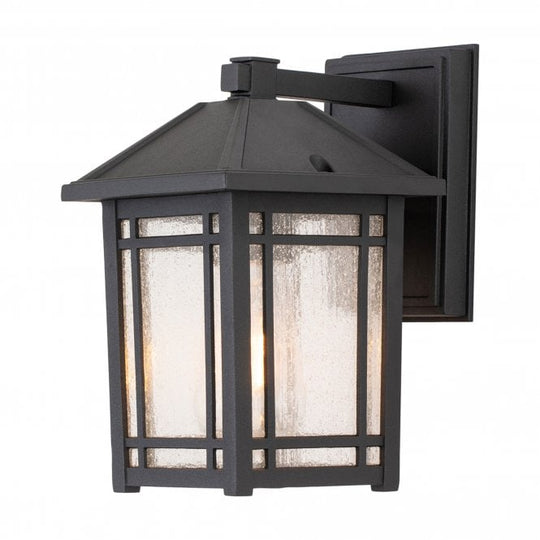 Cedar Point 1 Light Wall Lantern - Small Black