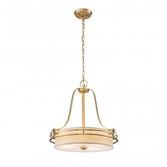 Uptown Gotham 4 Light Pendant Brushed Brass Brushed Brass