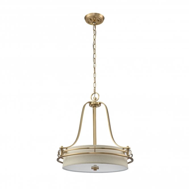 Uptown Gotham 4 Light Pendant Brushed Brass Brushed Brass