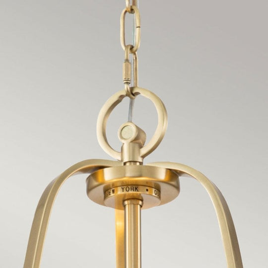 Uptown Gotham 4 Light Pendant Brushed Brass Brushed Brass