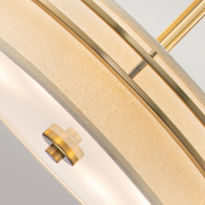 Uptown Gotham 4 Light Pendant Brushed Brass Brushed Brass