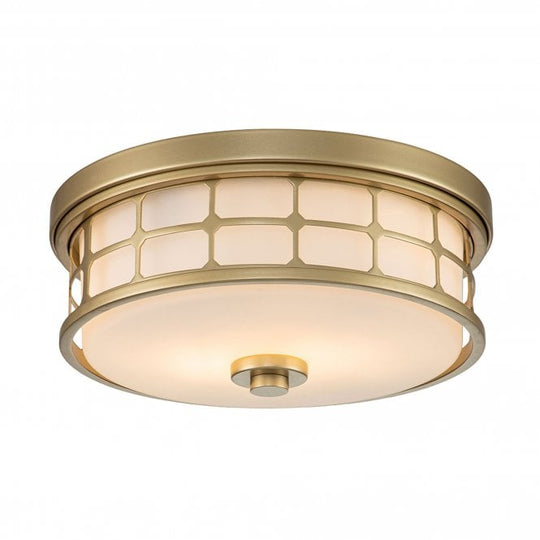 Guardian 2 Light Flush Mount Painted Natural Brass Painted Natural Brass