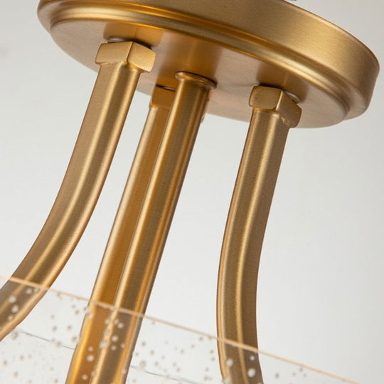 Hollister 2 Light Semi-flush Mount Brushed Brass Brushed Brass