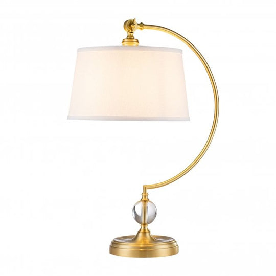 Jenkins 1 Light Table Lamp (complete with cream shade) Brushed Brass Brushed Brass