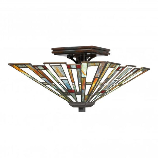 Maybeck 2 Light Flush Mount Valiant Bronze Valiant Bronze