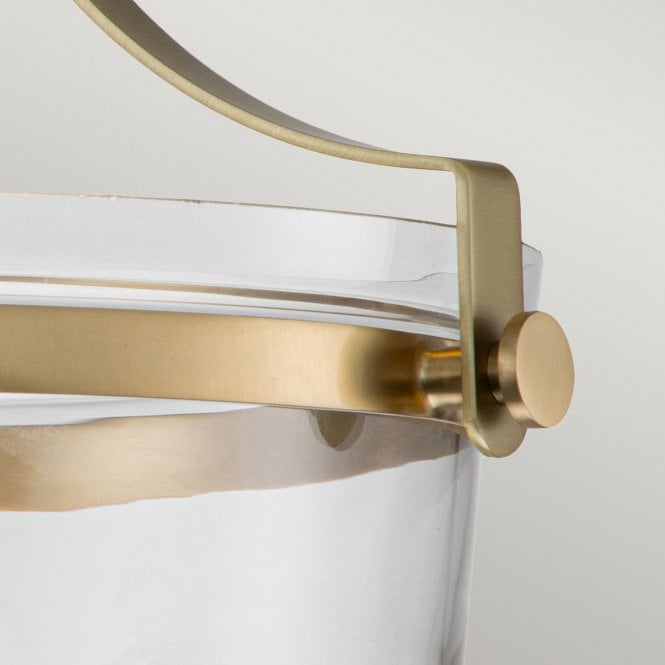 Penn Station 1 Light Semi Flush - Brushed Brass Brushed Brass Brushed Brass
