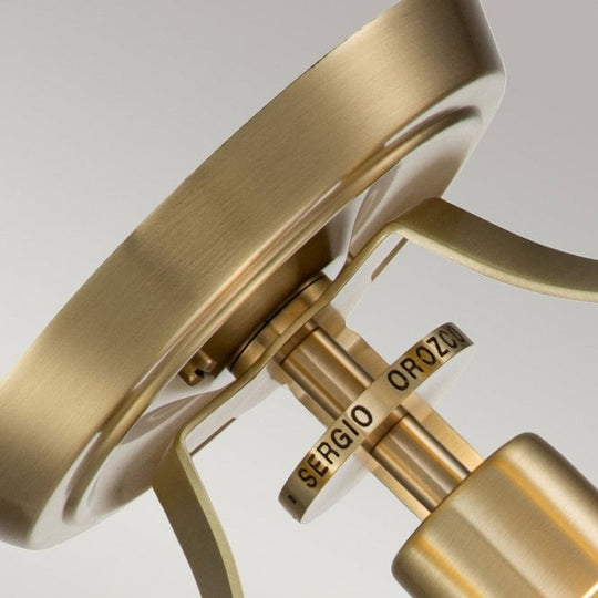 Penn Station 1 Light Semi Flush - Brushed Brass Brushed Brass Brushed Brass