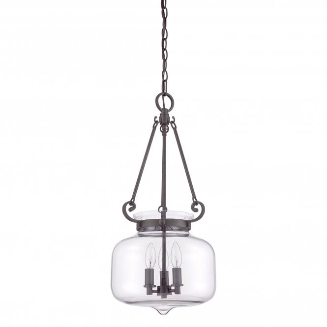 Stewart 3 Light Pendant in Western Bronze