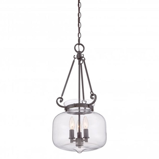 Stewart 3 Light Pendant in Western Bronze