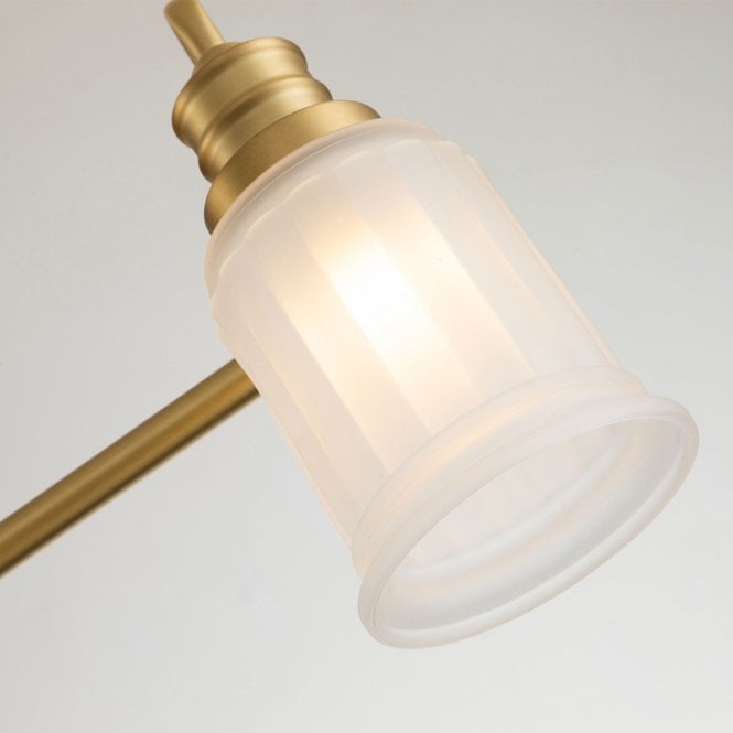 Swell 3 Light Wall Light Brushed Brass
