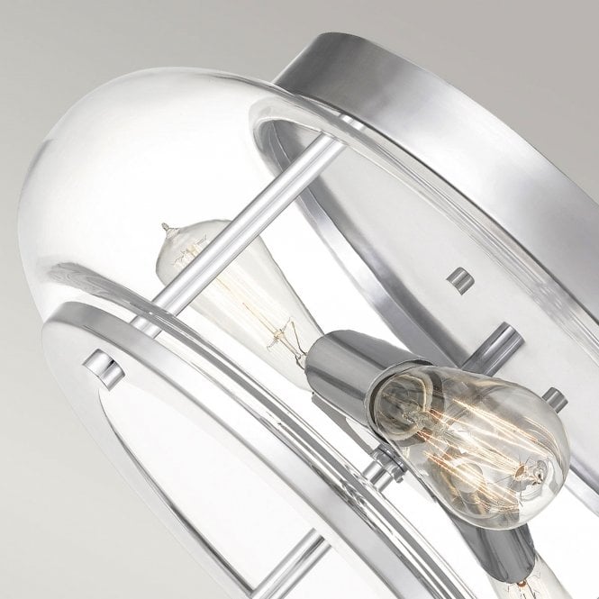 Trilogy 3 Light Flush Mount Polished Chrome