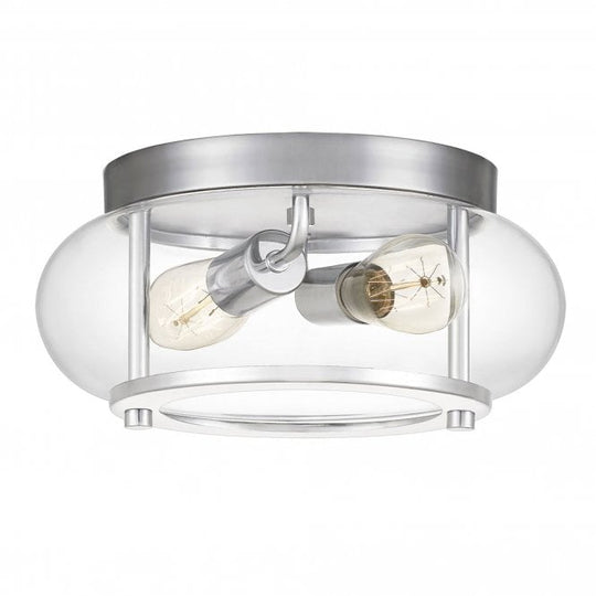 Trilogy 2 Light Flush Mount Polished Chrome