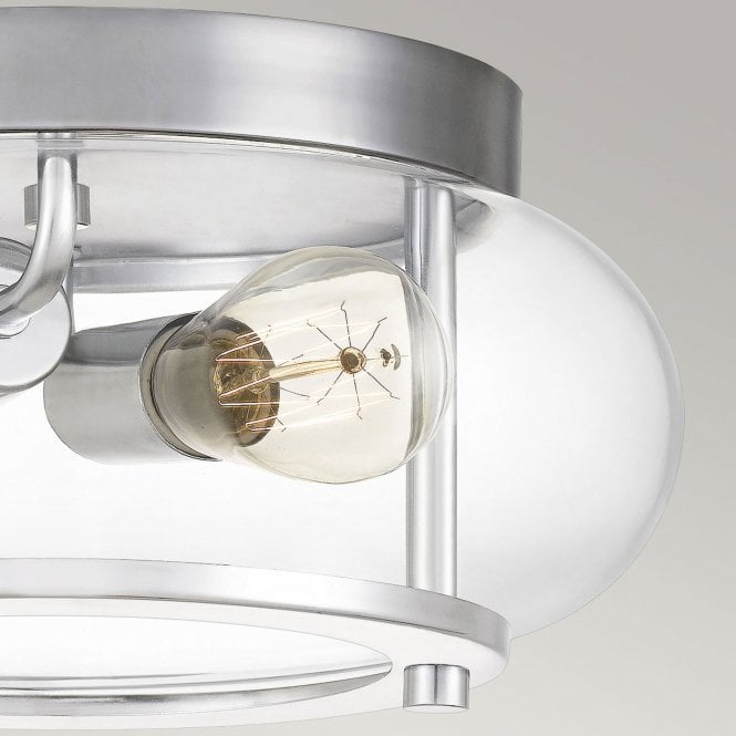 Trilogy 2 Light Flush Mount Polished Chrome