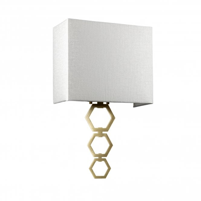 Ria Medium 1 Light Wall Light - Aged Brass