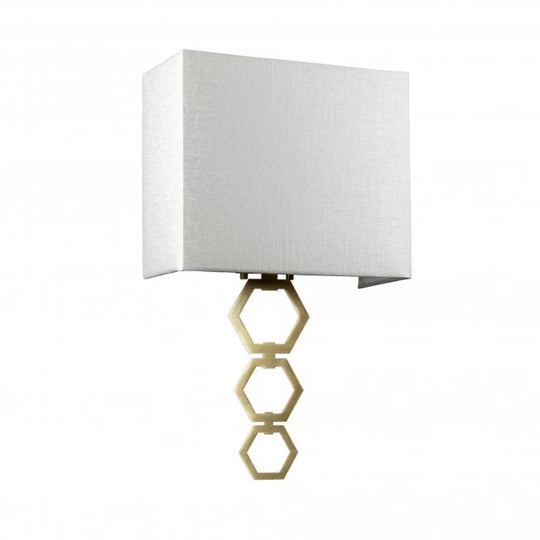 Ria Medium 1 Light Wall Light - Aged Brass