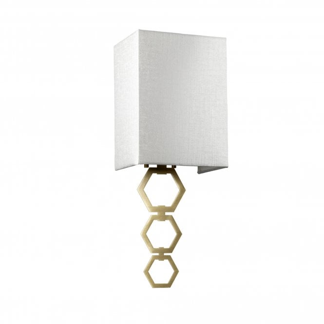Ria Small 1 Light Wall Light - Aged Brass