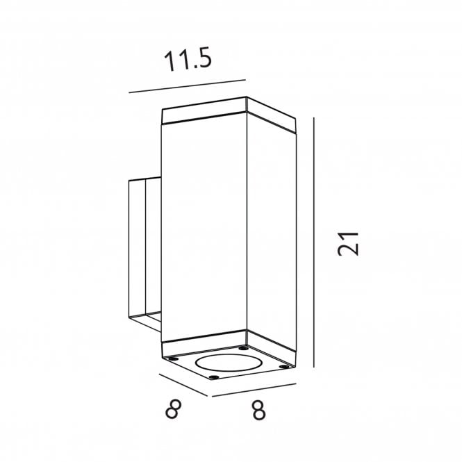 Sandvik 2 Light Up & Down Wall Light