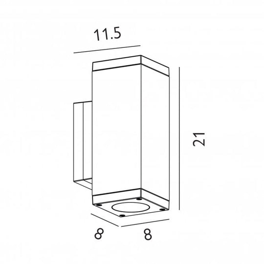 Sandvik 2 Light Up & Down Wall Light