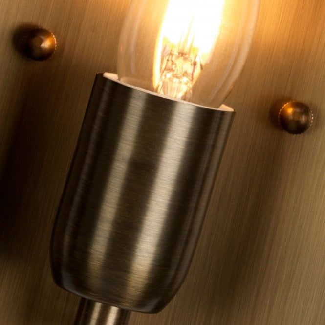 St Pauls 1 Light Brass Wall Lantern Antique Brass