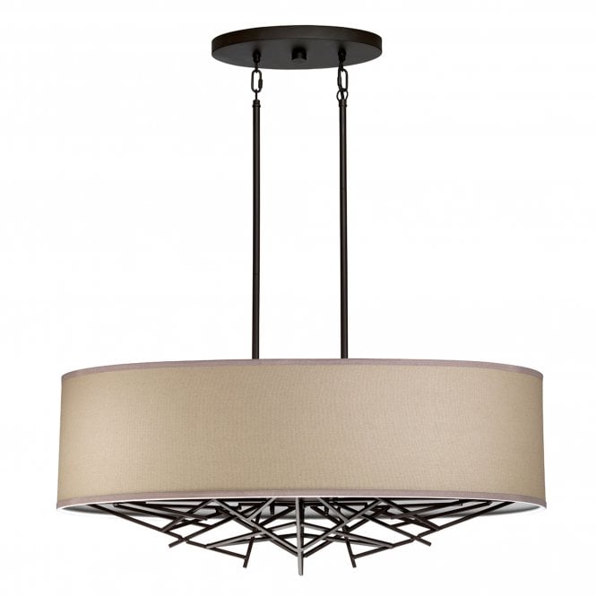 Taiko 5 Light Island Pendant Olde Bronze