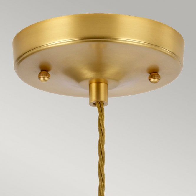 Tiber 1 Light Pendant Brushed Brass