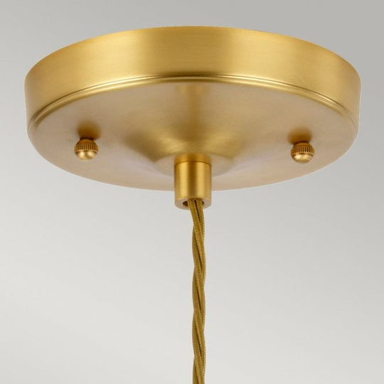 Tiber 1 Light Pendant Brushed Brass