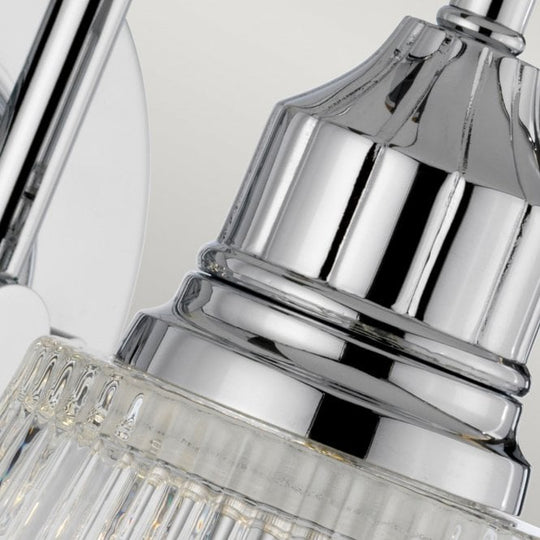 Addison Single IP44 Bathroom Wall Light in Polished Chrome