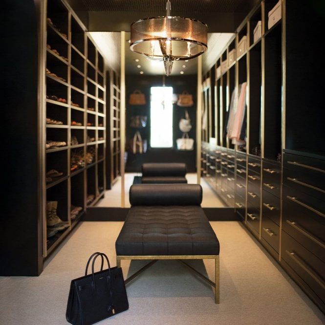 Ascher 3 Light Pendant Polished Nickel With Crystal Detail