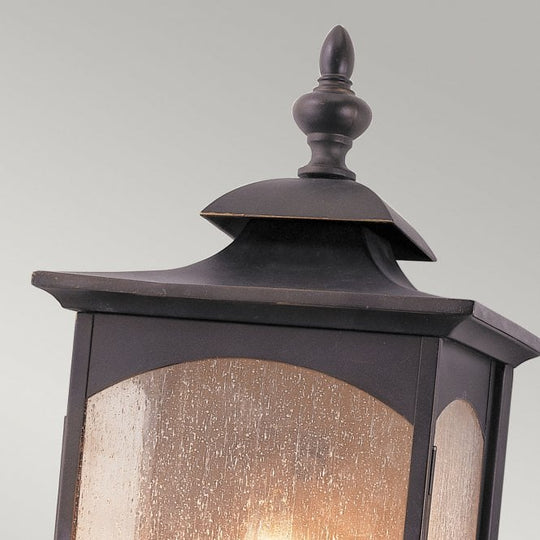 Market Square Large 3 Light Wall Light IP44 Oil Rubbed Bronze