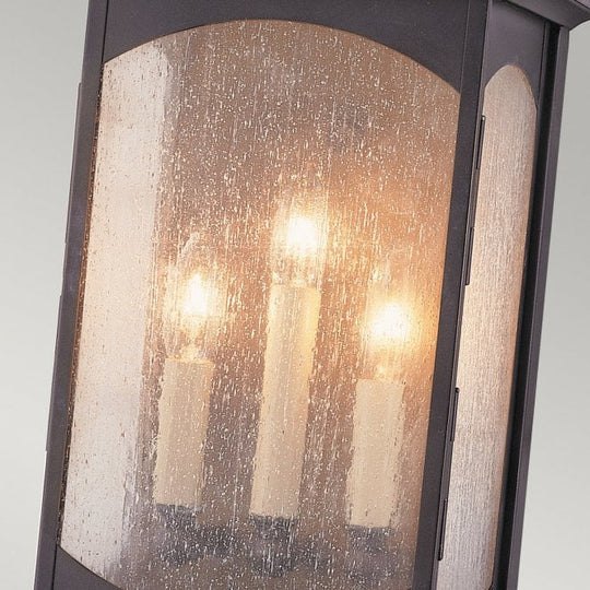 Market Square Large 3 Light Wall Light IP44 Oil Rubbed Bronze